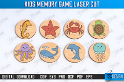 Kids Memory Game Laser Cut Bundle,Matching Game Set with Box Product Image 7