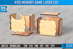 Kids Memory Game Laser Cut Bundle,Matching Game Set with Box Product Image 9