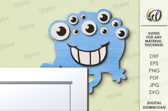 Kids Monsters Decor Lasercut. Cute Monster Door Corner Decor Product Image 1
