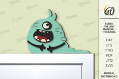 Kids Monsters Decor Lasercut. Cute Monster Door Corner Decor Product Image 1