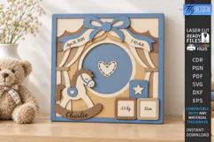 Kids Multilayer Photo Frame Laser Cut | 3D Kids Laser | CNC Product Image 1