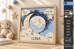 Kids Multilayer Photo Frame Laser Cut | 3D Kids Laser | CNC Product Image 1