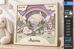 Kids Multilayer Photo Frame Laser Cut | 3D Kids Laser | CNC Product Image 1
