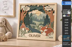 Kids Multilayer Photo Frame Laser Cut | 3D Kids Laser | CNC Product Image 1