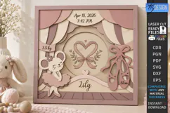 Kids Multilayer Photo Frame Laser Cut | 3D Kids Laser | CNC Product Image 1