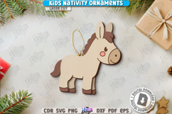 Kids Nativity Ornaments Laser Cut Bundle|Christmas Eve|Xmas Product Image 7