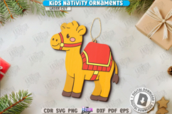 Kids Nativity Ornaments Laser Cut Bundle|Christmas Eve|Xmas Product Image 8