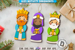 Kids Nativity Ornaments Laser Cut Bundle|Christmas Eve|Xmas Product Image 9