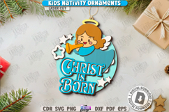 Kids Nativity Ornament Laser Cut|Christmas Ornament|Holidays Product Image 1