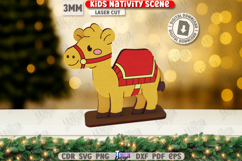 Kids Nativity Stand Laser Cut|Christmas Decor|Holidays SVG Product Image 1
