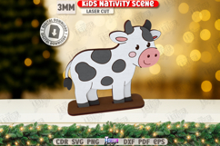 Kids Nativity Scene Laser Cut Bundle|Christmas Eve|Xmas SVG Product Image 7