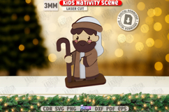 Kids Nativity Stand Laser Cut|Christmas Decor|Holidays SVG Product Image 1