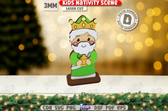 Kids Nativity Stand Laser Cut|Christmas Decor|Holidays SVG Product Image 1