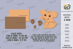 Kids Nignt Lantern Laser Cut. Koala SVG Product Image 2