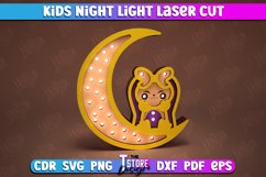 Kids Night Light Laser Cut Bundle, Led Table Lamp For Kids Product Image 3