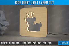 Kids Night Light | Table Figurines | Deer Silhouette | CNC Product Image 1