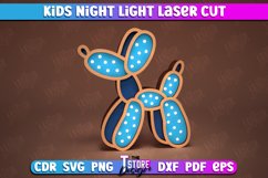 Kids Night Light Laser Cut Bundle, Led Table Lamp For Kids Product Image 9