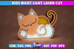Kids Night Light Laser Cut Bundle, Led Table Lamp For Kids Product Image 11