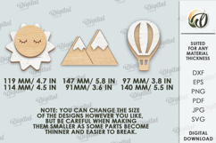 3D Kids nursery wall decor Laser Cut. Kids room decoraion Product Image 2