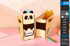 Kids Paper Storage Box Laser Cut | Book Tray | Child Design Product Image 1