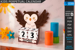 Kids Block Calendar Laser Cut|Calendar with Cubes|Kids Laser Product Image 1