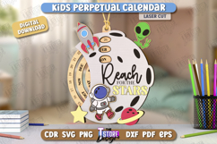 Kids Desk Eternal Calendar Laser Cut | Never Ending Calendar Product Image 1