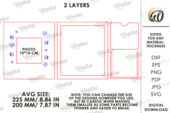 Kids Photo Frame Laser Cut. Picture Frame SVG Product Image 2