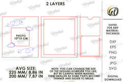 Kids Photo Frame Laser Cut. Picture Frame SVG Product Image 2