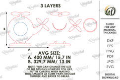 3D Kids Photo Frame Laser Cut. Wall Picture Frame SVG Product Image 2