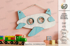 3D Kids Photo Frame Laser Cut. Wall Picture Frame SVG Product Image 1