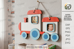 3D Kids Photo Frame Laser Cut. Wall Picture Frame SVG Product Image 1