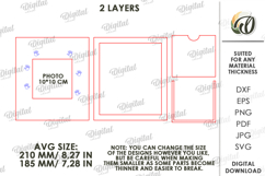 Kids Photo Frame Laser Cut. Picture Frame SVG Product Image 2