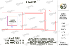 Kids Photo Frame Laser Cut. Picture Frame SVG Product Image 2