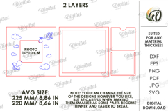 Kids Photo Frame Laser Cut. Picture Frame SVG Product Image 2
