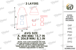 3D Kids Photo Frame Laser Cut. Wall Picture Frame SVG Product Image 2
