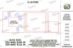 Kids Photo Frame Laser Cut. Picture Frame SVG Product Image 2