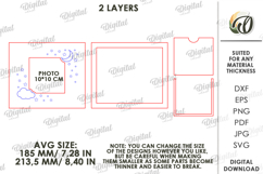 Kids Photo Frame Laser Cut. Picture Frame SVG Product Image 2