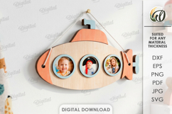 Kids Photo Frames Bundle Laser Cut. Wall Picture Frame SVG Product Image 11