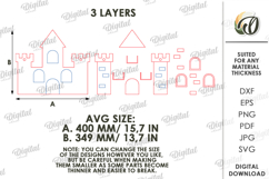 3D Kids Photo Frame Laser Cut. Wall Picture Frame SVG Product Image 2