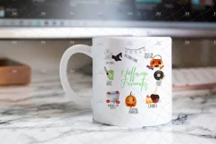Watercolor Halloween Favorites Sublimation Quote Design Product Image 2
