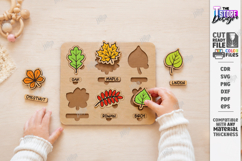 Toddler Wooden Matching Puzzle Laser Cut | Montessori Toys Product Image 1