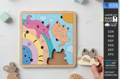 Kids Puzzle Game Laser Cut | Kids Laser | Montessori Toys Product Image 1