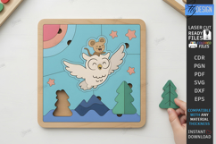 Kids Puzzle Game Laser Cut | Kids Laser | Montessori Toys Product Image 1