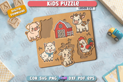 Kids Wooden Puzzle Laser Cut | Montessori | Educational Game Product Image 1