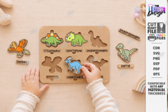 Toddler Wooden Matching Puzzle Laser Cut | Montessori Toys Product Image 1