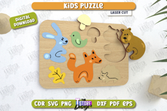 Kids Wooden Puzzle Laser Cut | Montessori | Educational Game Product Image 1