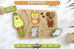 Kids Wooden Puzzle Laser Cut | Montessori | Educational Game Product Image 1