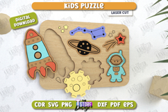 Kids Wooden Puzzle Laser Cut | Montessori | Educational Game Product Image 1