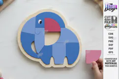 Kids Animal Puzzle Laser Cut | Montessori Educational Toys Product Image 1