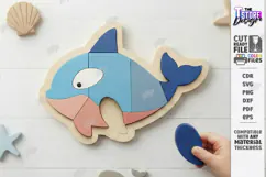 Kids Animal Puzzle Laser Cut | Montessori Educational Toys Product Image 1
